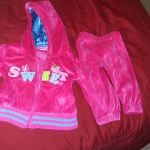 Pink hoddie and pants